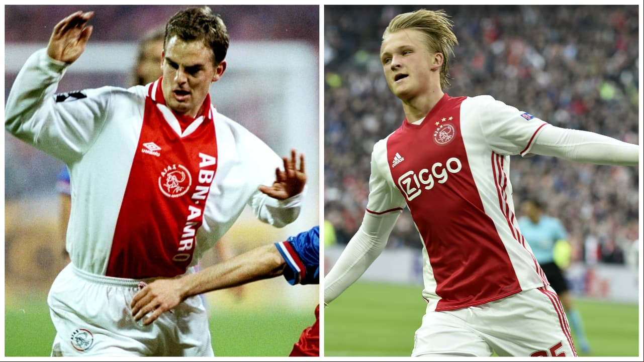 El nueve de aquel Ajax que venció al Milán era Ronald de Boer. En el nuevo Ajax, ese lugar corresponde al joven danés de 19 años, Kasper Dolberg.
