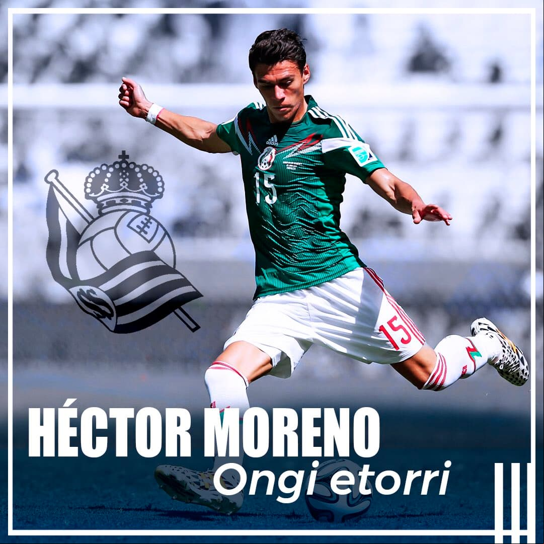 No es que fuera una sorpresa absoluta su contratación con la Real Sociedad, pero sí se dio de último minutoy ahora se espera que tenga más minutos de juego rumbo a Rusia 2018.