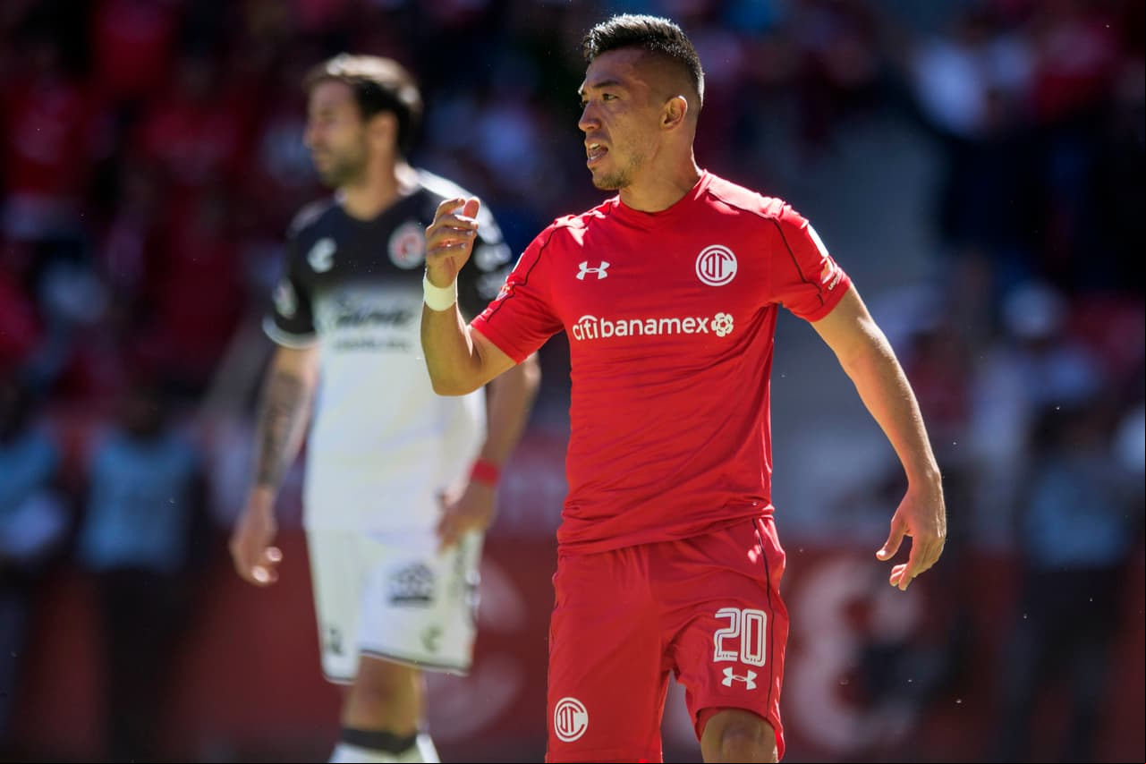 Uribe ratifica su racha goleadora con Toluca y se mantiene como el referente del ataque del equipo dirigido por Hernán Cristante.
