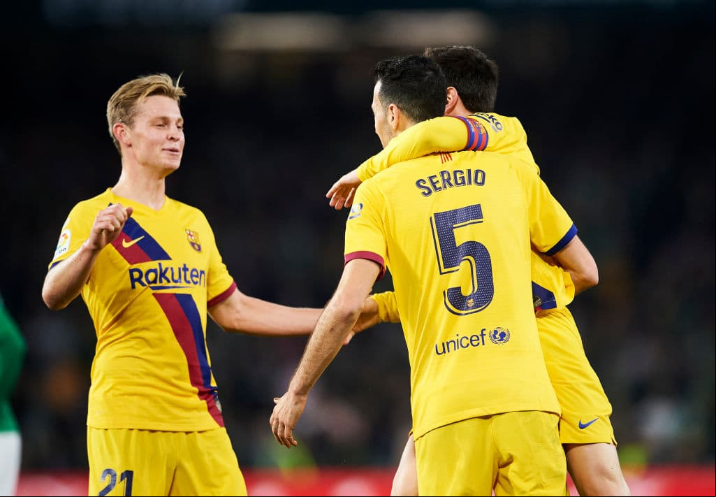 Remontada del Barça 2-3 al Betis con goles de Frenkie De Jong, Busquets y Lenglet; tres asistencias de Lionel Messi.