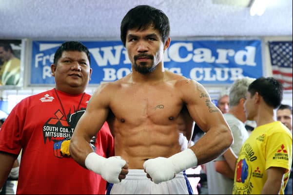 Manny Pacquiao se vio fuerte y rápido a prácticamente una semana de enfrentar a Timothy Bradley en Las Vegas.