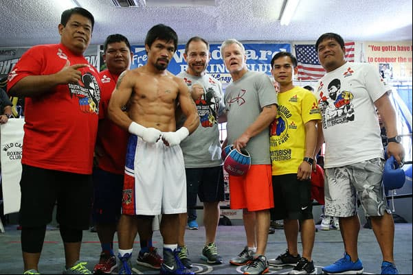 Manny Pacquiao se vio fuerte y rápido a prácticamente una semana de enfrentar a Timothy Bradley en Las Vegas.