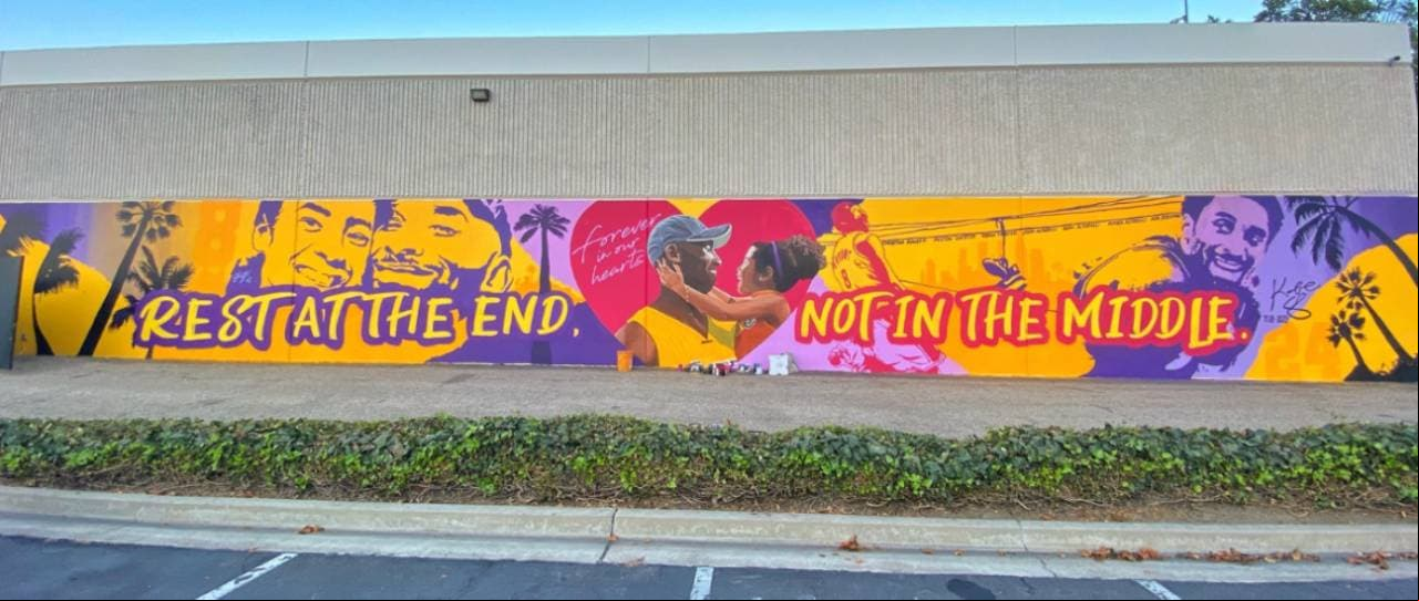 Las calles de las principales ciudades de los Estados Unidos se adornan con las asombrosas muestras de amor para la leyenda de la NBA.