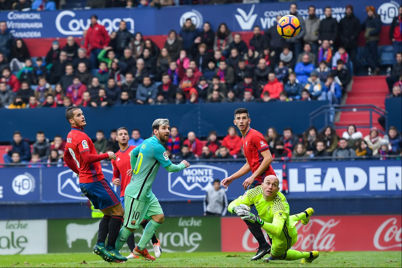 Es el máximo anotador de dobletes en La Liga con 90 ocasiones en las que repitió en un mismo partido.