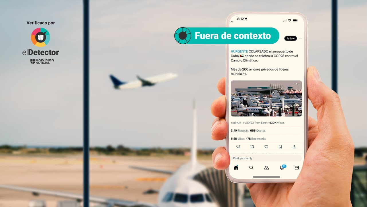 Esa foto no muestra el “colapso del aeropuerto de Dubai” por la llegada de líderes mundiales a la COP28: fue tomada hace 15 años