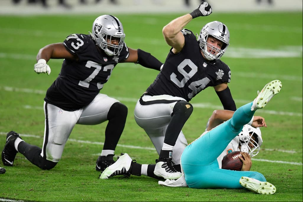 Los Miami Dolphins se aferraron y consiguieron el resultado en Las Vegas | Los Raiders dejaron de apretar en la segunda mitad del juego; Miami despertó y consiguió dejar el marcador 25-26.