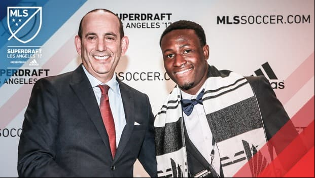 El delantero ghanés Abu Danladi fue la primera selección general del SuperDraft 2017