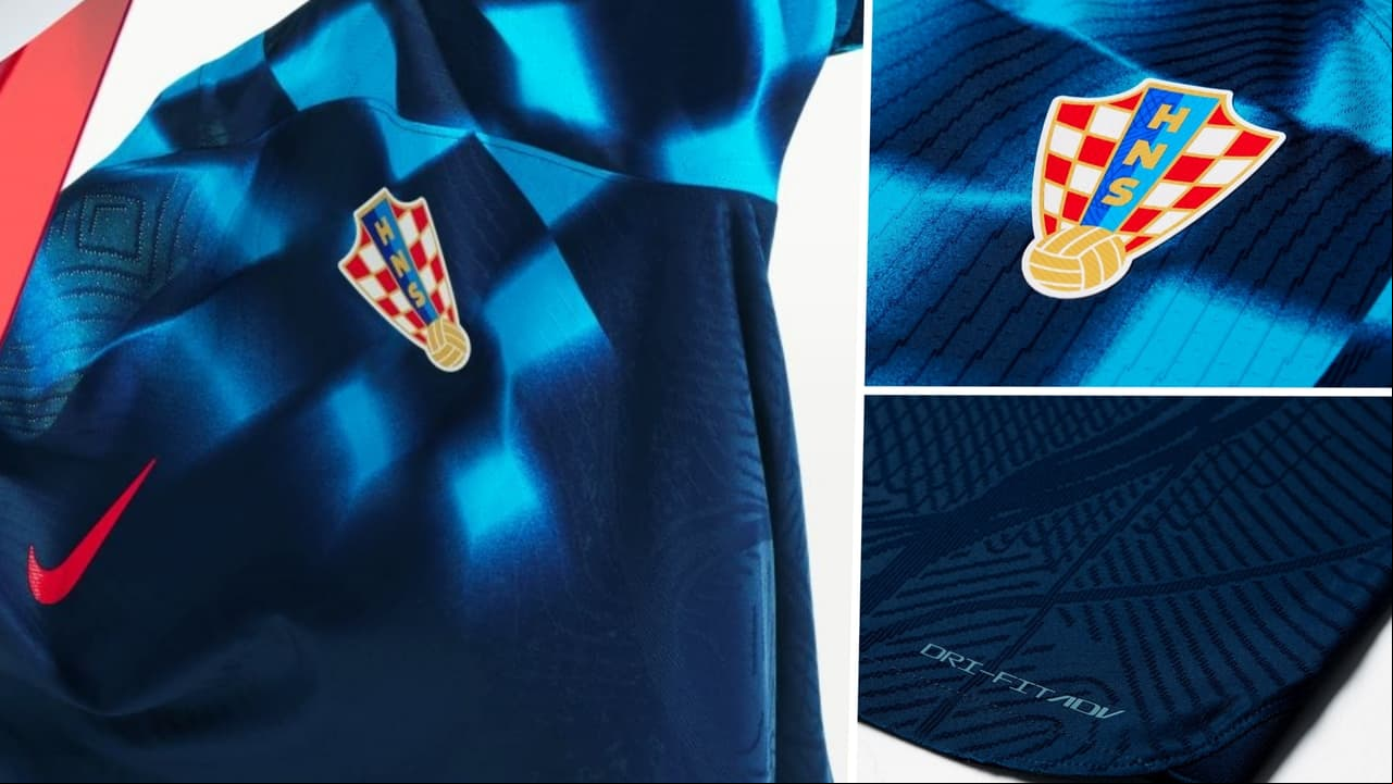 CROACIA, VISITANTE. Las distintas marcas patrocinadoras se han lucido con los diseños para el Mundial Qatar 2022.