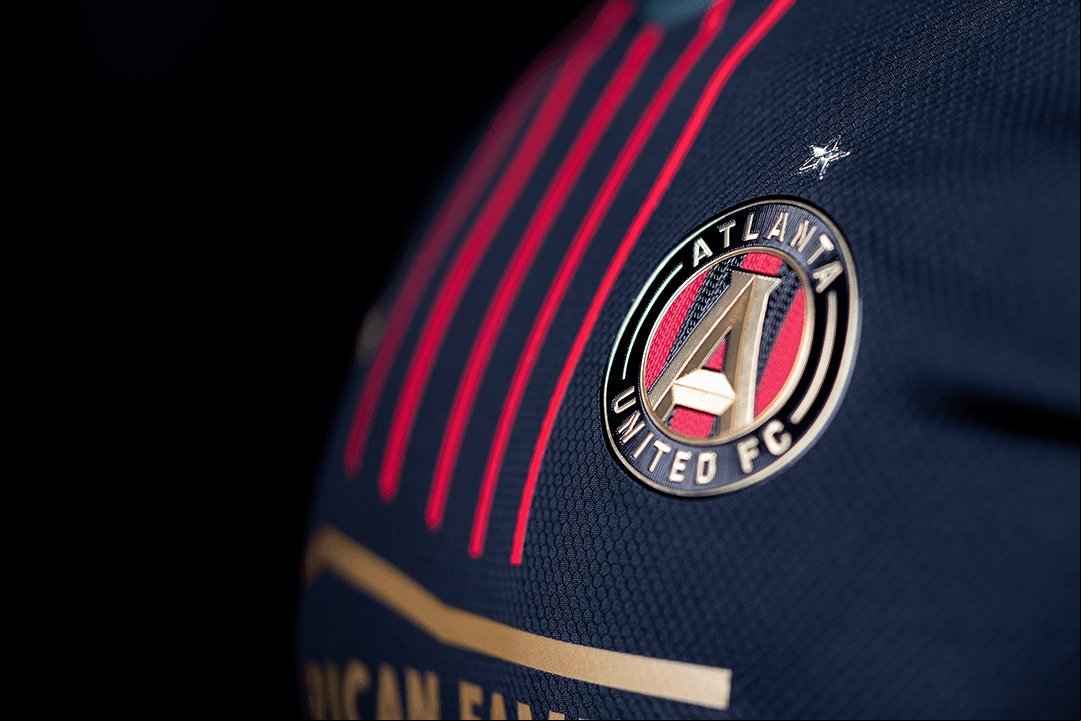 El detalle del uniforme de Atlanta United para la temporada 2021 de MLS.