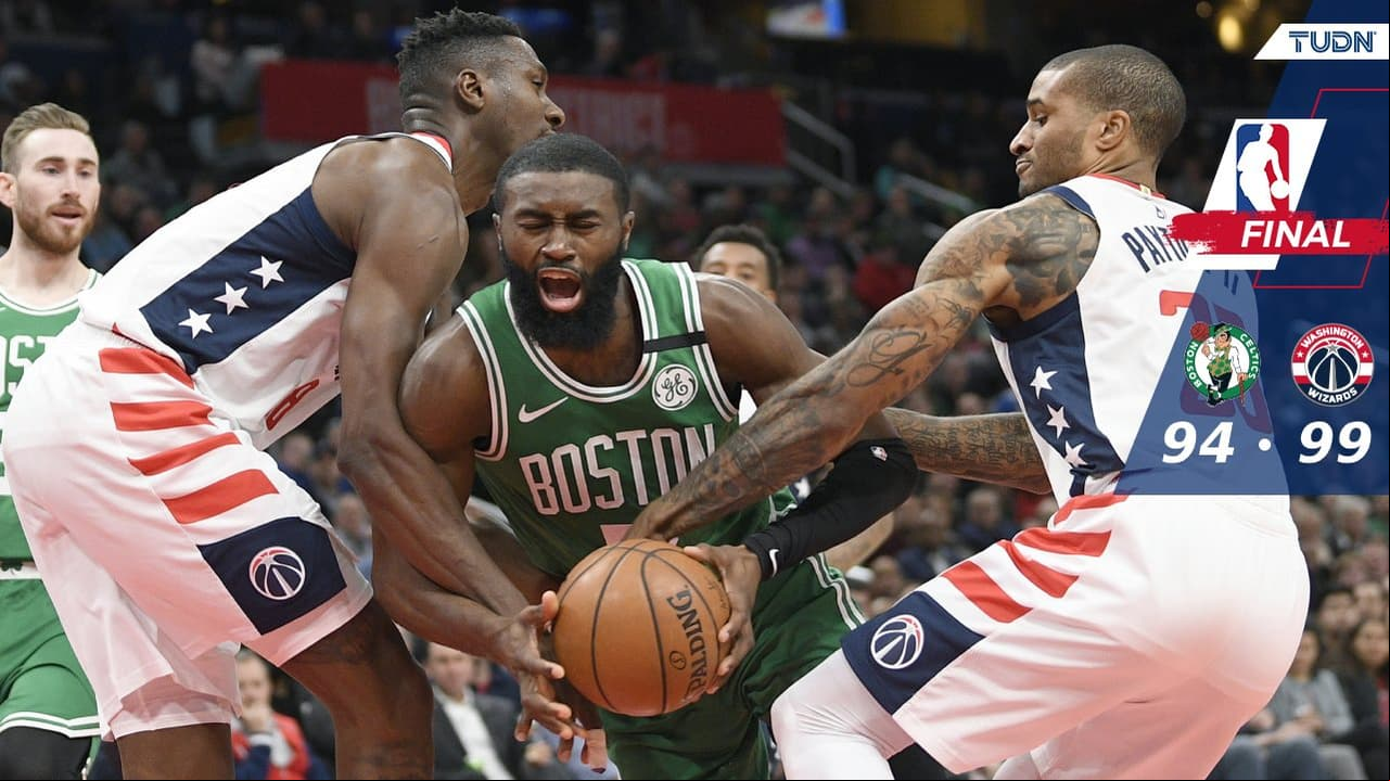 Los Celtics cayeron sin su mejor jugador, Kemba Walker, a manos de los Wizards.