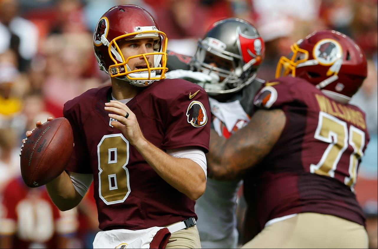 Cousins completó 33 de 40 pases (82.5 por ciento) para 317 yardas con tres TD sin intercepción en el juego de que los Redskins remontaron 31-30 para ganarle a los ‘Bucs’.