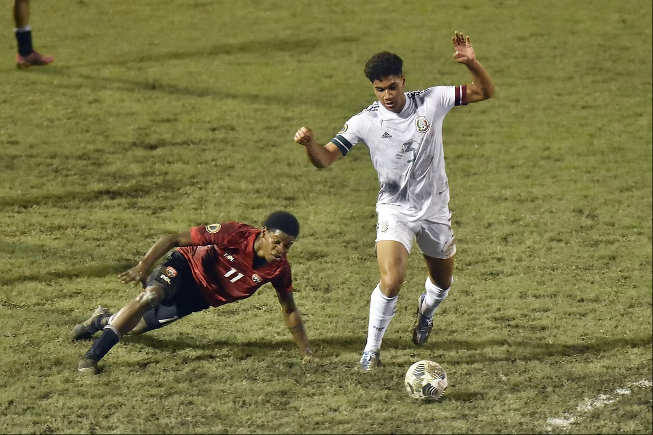 México goleó 0-5 a Trinidad y Tobago en la segunda jornada del Premundial Sub-20 de la Concacaf.