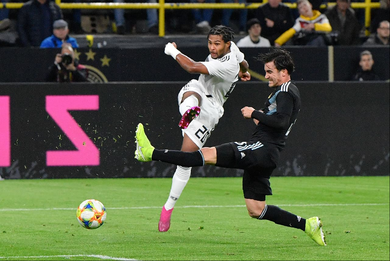 Alemania 2-2 Argentina. Goles de Gnabry y Havertz, por los alemanes; Lucas Alario y Lucas Ocampos, por la Albiceleste.