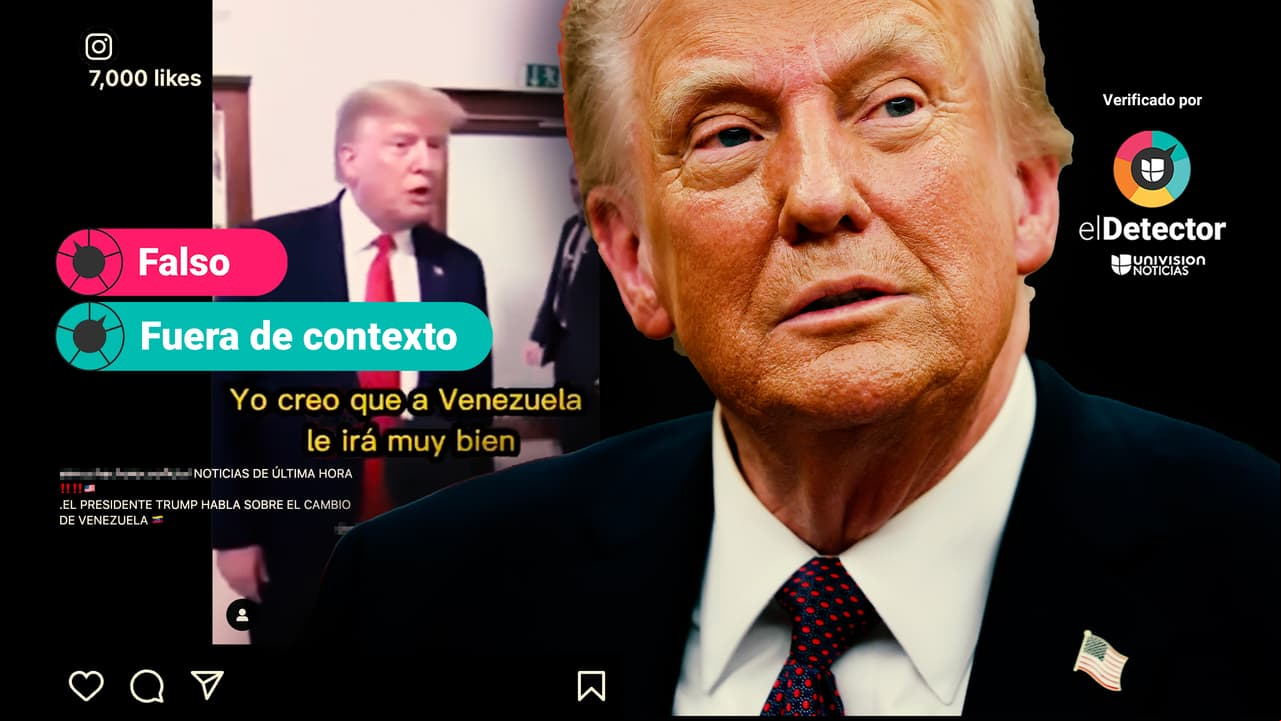 Ese video en el que Trump dice que “a Venezuela le irá muy bien” NO es actual: está fuera de contexto