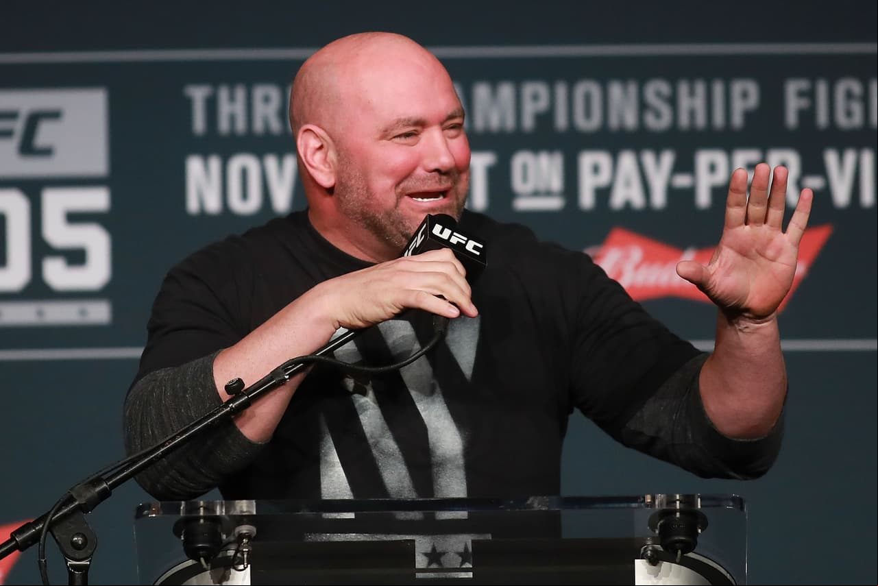 Dana White, presidente de UFC, no ha ocultado su cariño por Trump, y fue uno de los  de la industria deportiva que más apoyo le brindó.