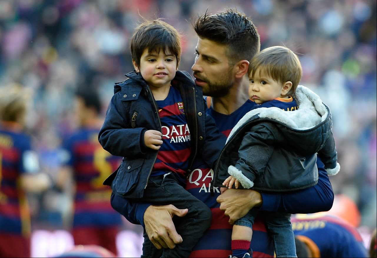 Gerard Piqué y su hijo