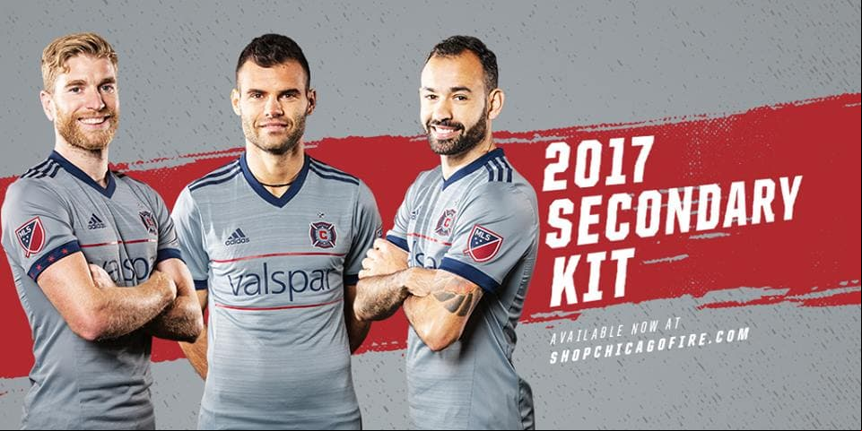 Chicago Fire sorprendió al presentar una camiseta alternativa en color gris. (Crédito: Chicago Fire SC)