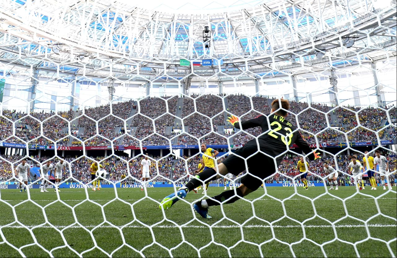 Sin embargo, poco le importé eso a Suecia en el momento de la ejecución de una jugada que sería decisiva en el partido.