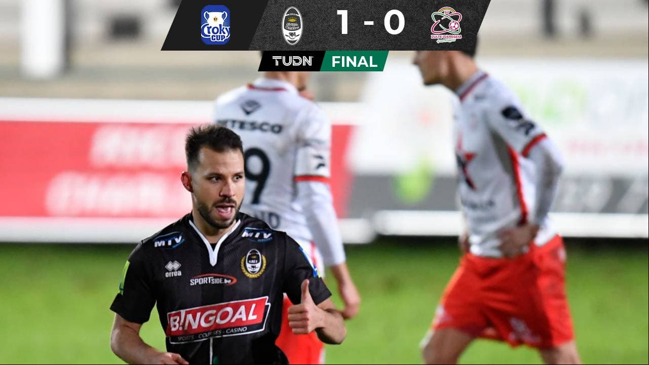 Olympique Charleroi y Zulte Waregem en la Copa de Bélgica.