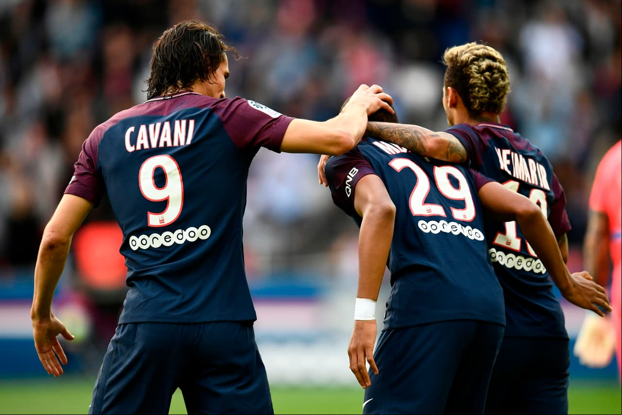 Gran exhibición de los 3 galácticos del equipo parisino.