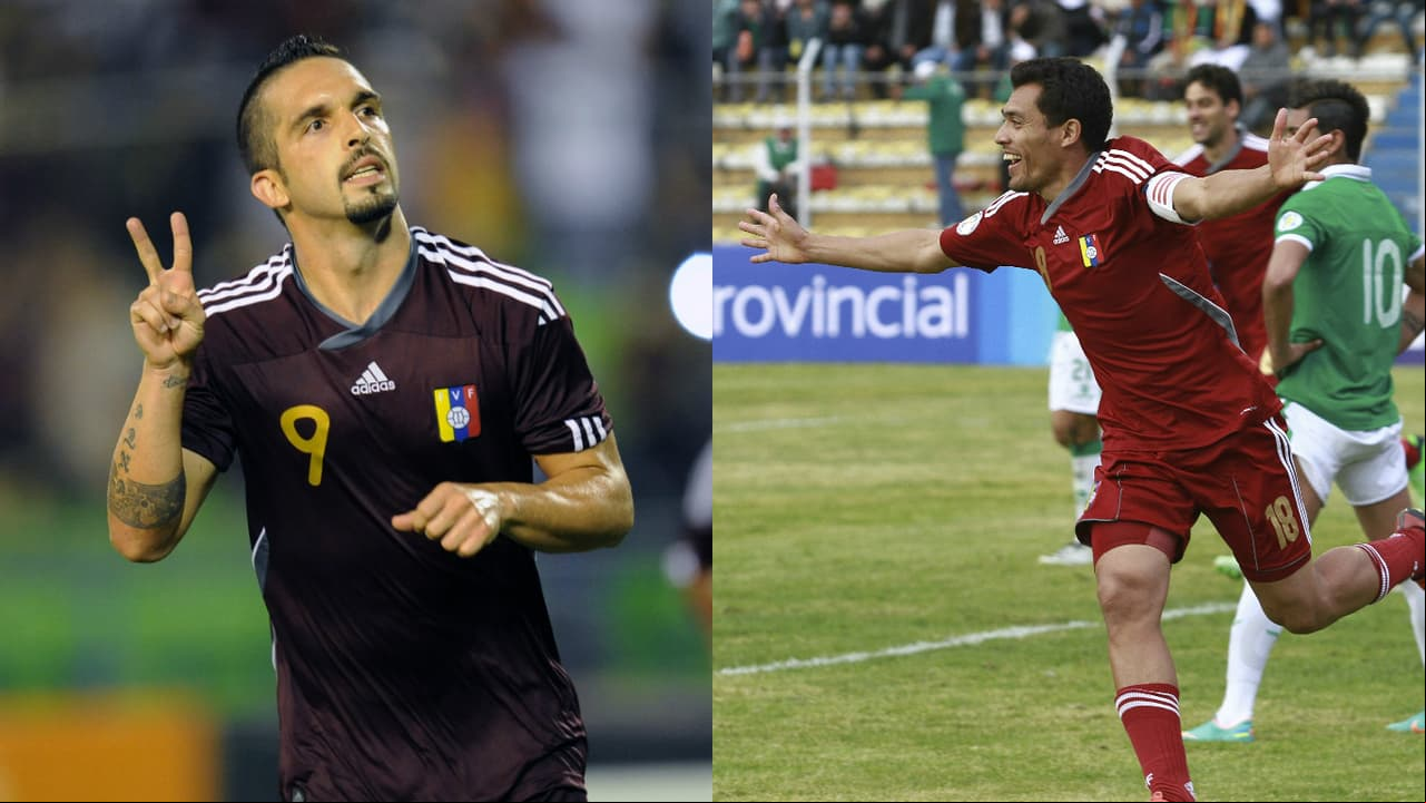 Giancarlo Maldonado, en 65 partidos, y Juan Arango, en 122 partidos, anotaron los 22 goles que los tienen como goleadores históricos de Venezuela. Arango hizo parte del equipo que estuvo cerca tanto en la eliminatoria de Sudáfrica como en la de Brasil de meterse en el cupo por el repechaje.