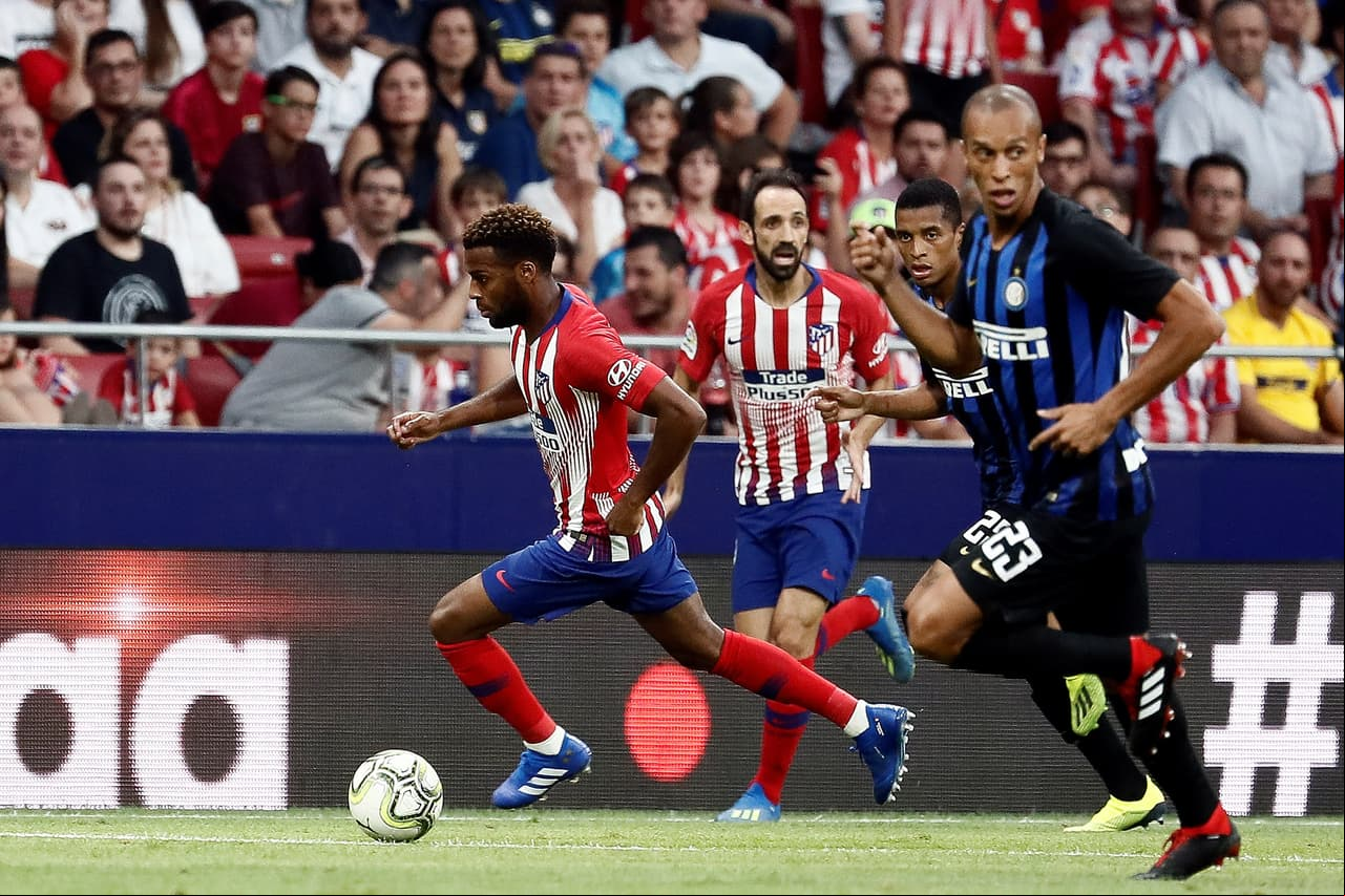 El francés Thomas Lemar (izquierda) fue uno de los jugadores con más participación por el centro del campo para el Atleti.