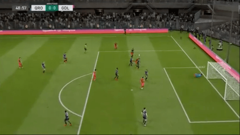 Chivas vence al Querétaro 0-2 con Beltrán en los controles del FIFA 20, sobre Marcel Ruiz.
