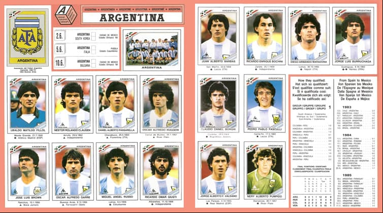 El álbum siguió evolucionando e incluyó los pósters de los mundiales anteriores.
