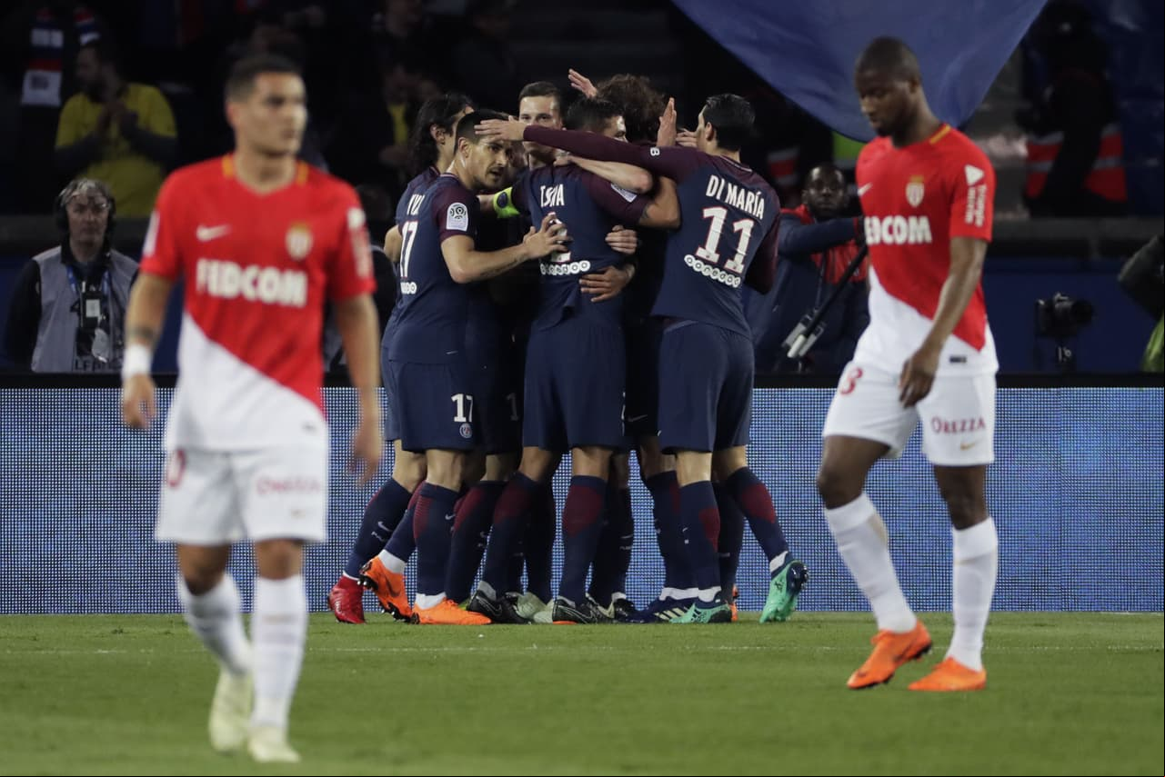 El tanto de Julian Draxler al minuto 41 del segundo tiempo puso el 7-1, una goleada histórica del conjunto parisino ante el monegasco, que obtuvo el título en la pasada temporada.