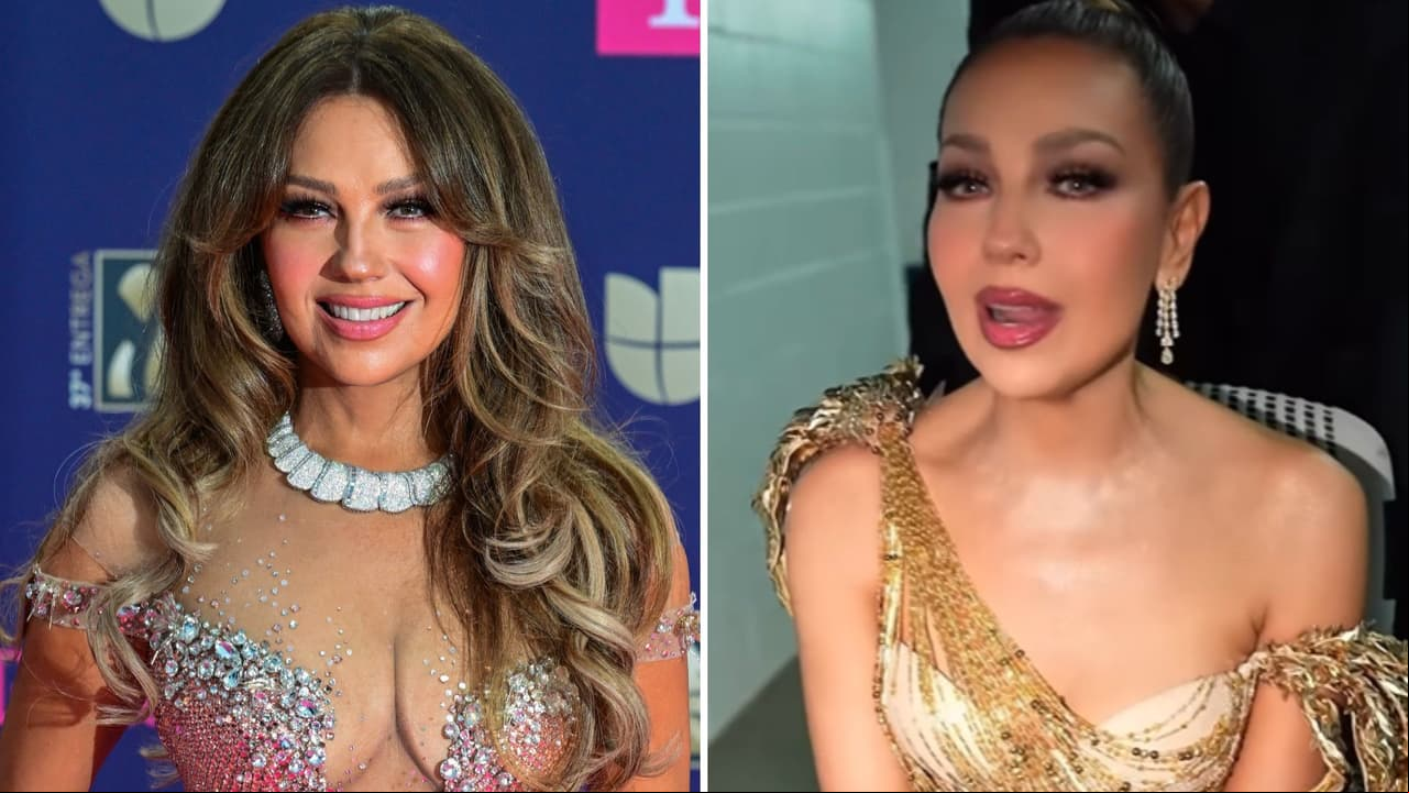 Thalía sufre accidente en Premio Lo Nuestro: muestra imágenes de las fuertes lesiones