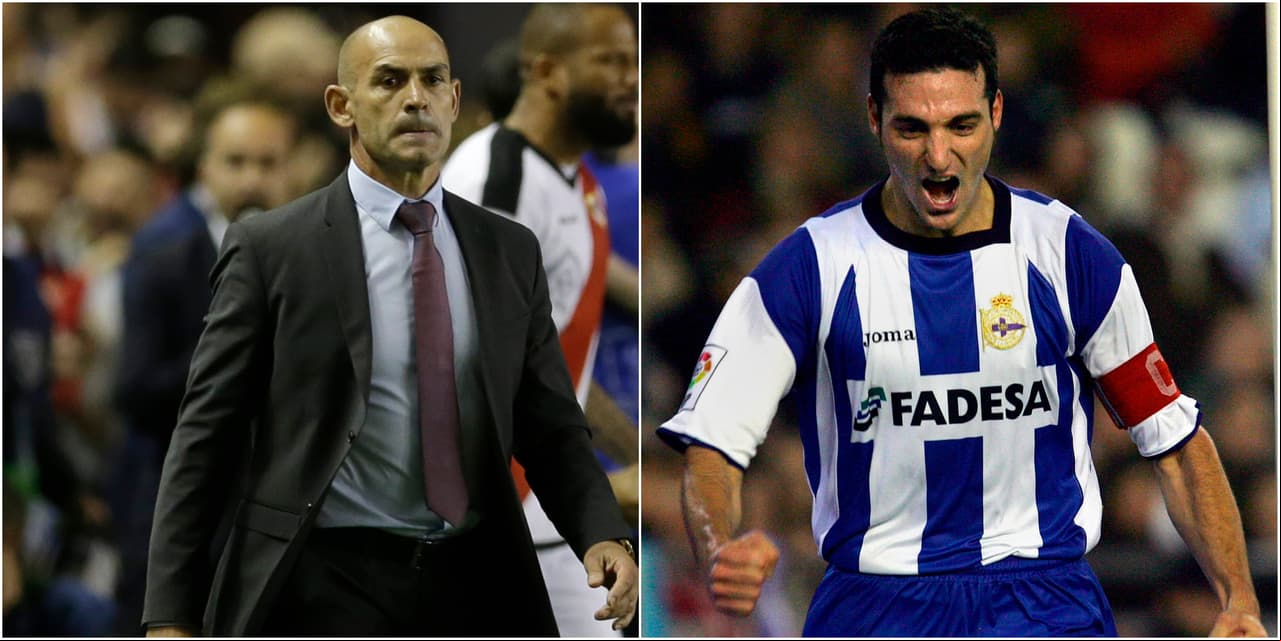 Su primera aventura en el fútbol español se presentó junto a Paco Jémez y Lionel Scaloni, quienes actualmente son entrenadores, pero conformaron la plantilla del Deportivo la Coruña en la temporada 1998.