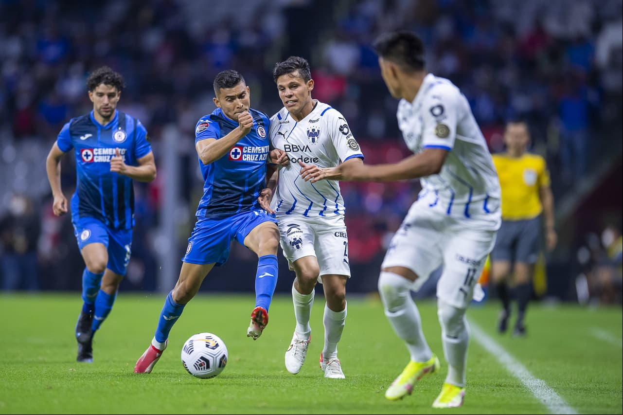 Con doblete de Rogelio Funes Mori y goles de Maximiliano Meza y Duván Vergara, Monterrey golea a CRuz Azul 1-4 y se mete a la final de la Concacaf Liga de Campeones.