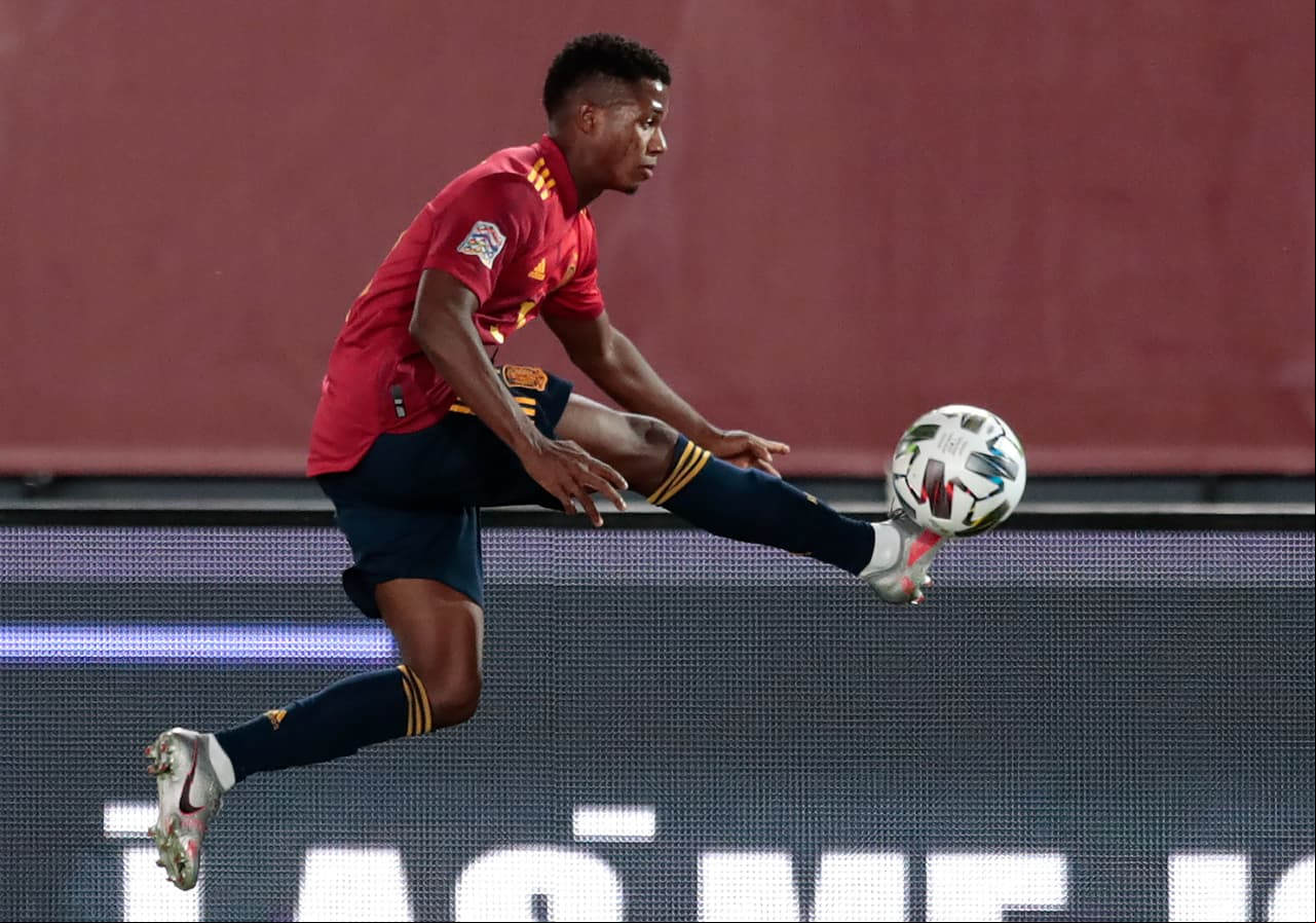Con doblete de Sergio Ramos, gol de Ansu Fati y Ferrán Torres, España gana y se lleva los tres puntos ante la seleccion de Ucrania en la UEFA Nations League.
