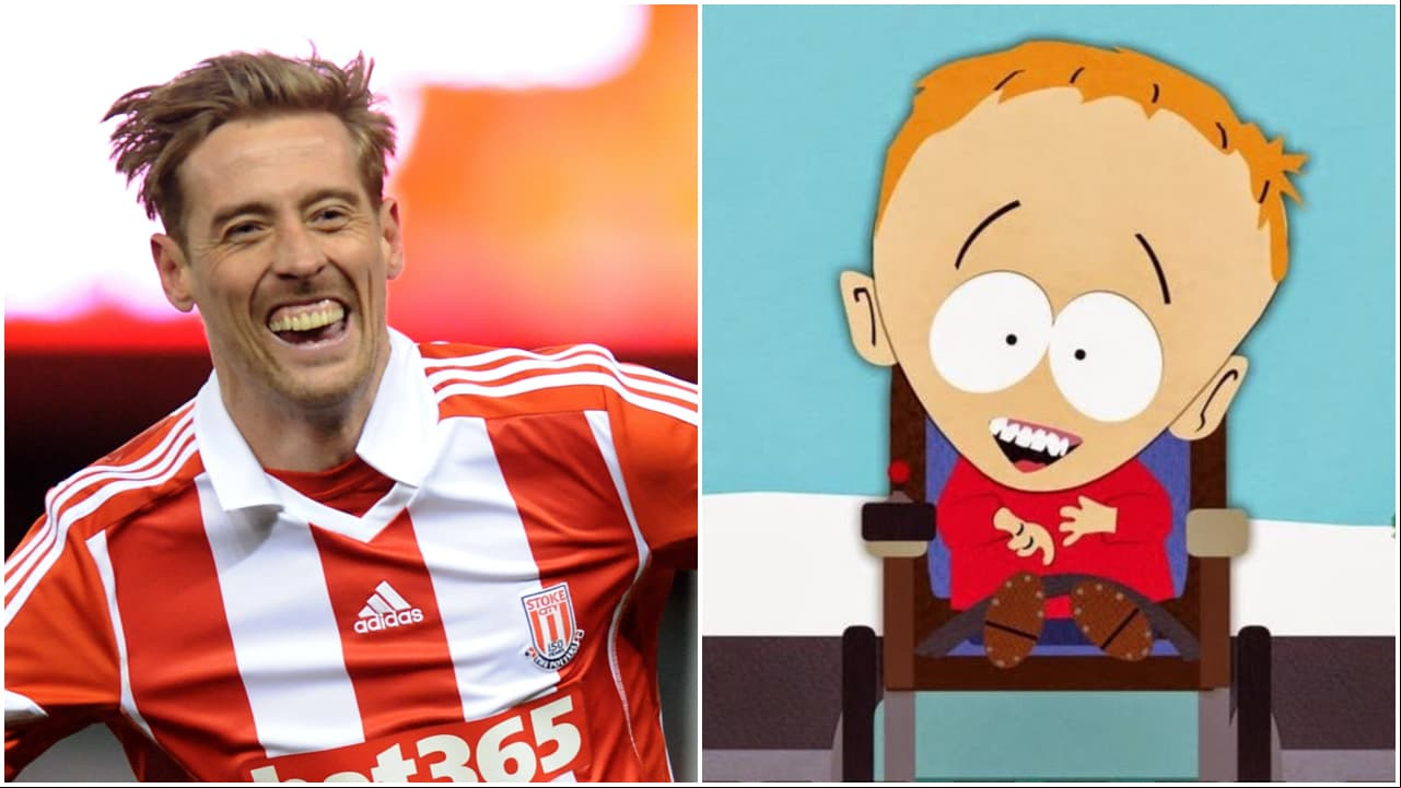 <b>Peter Crouch y Timmy Burch</b>
<br>Timmy es un "casi" personaje principal en el grupo de los chicos de South Park, mientras Peter, fue seleccionado por Inglaterra y ha sido uno de los futbolistas más altos en la historia de es te deporte. Por si fuera poco, ambos nombres acaban con las letras 'ch' ¿Qué coincidencia, no?