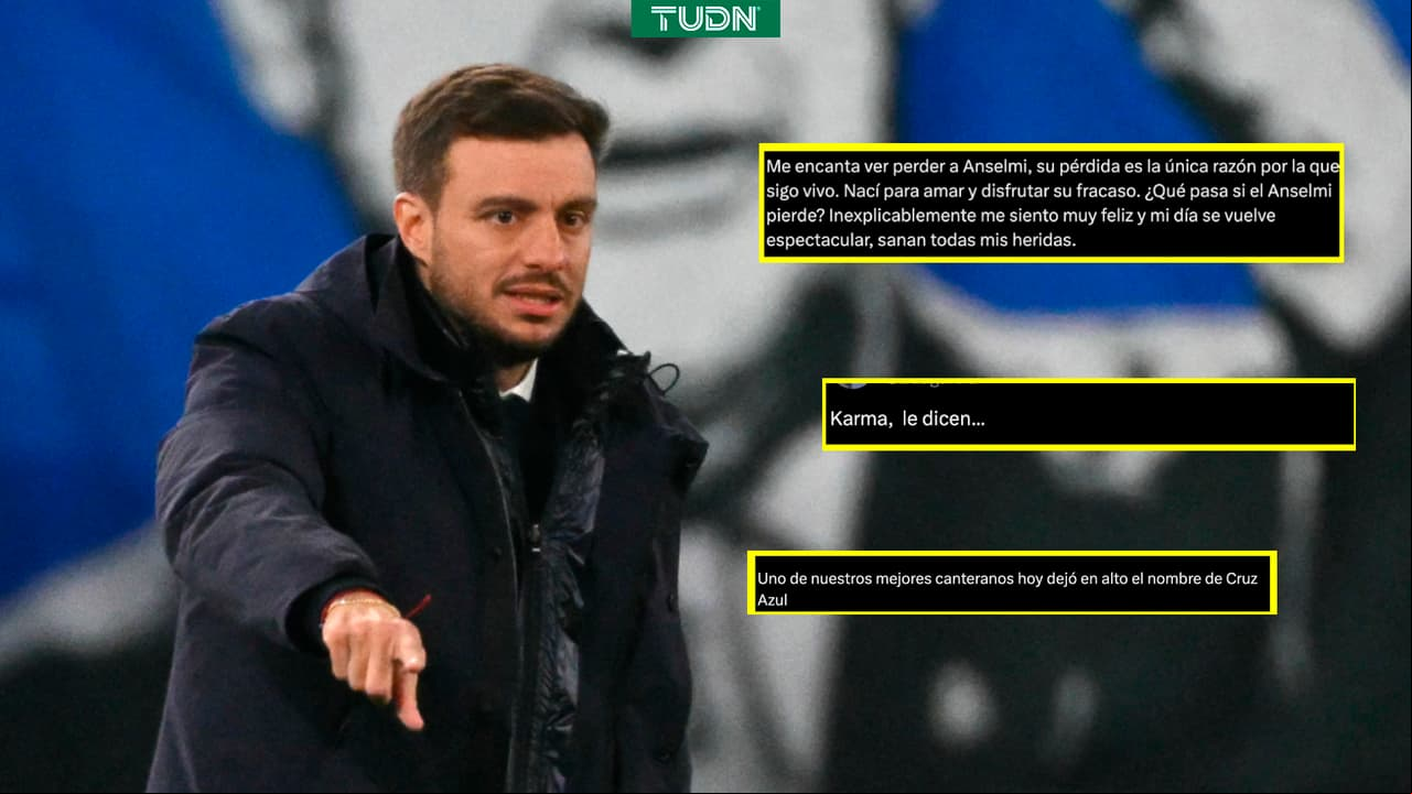 "Karma, le dicen": Afición de Cruz Azul se burla de Anselmi