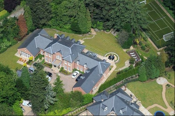 Wayne Rooney - Inglaterra - La propiedad valorada en 17.8 millones de dólares.