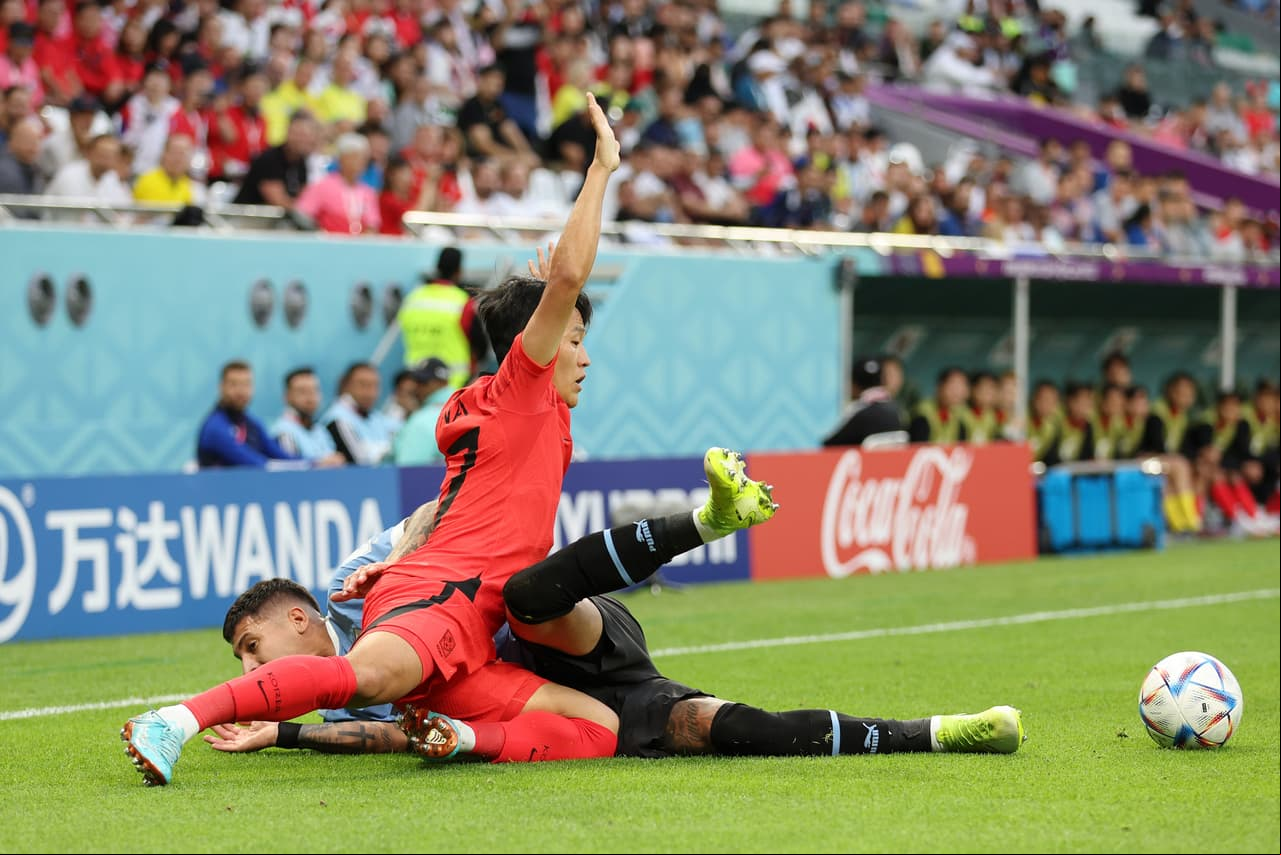 Uruguay y Corea del Sur empataron 0-0 en su debut en el Mundial Qatar 2022.