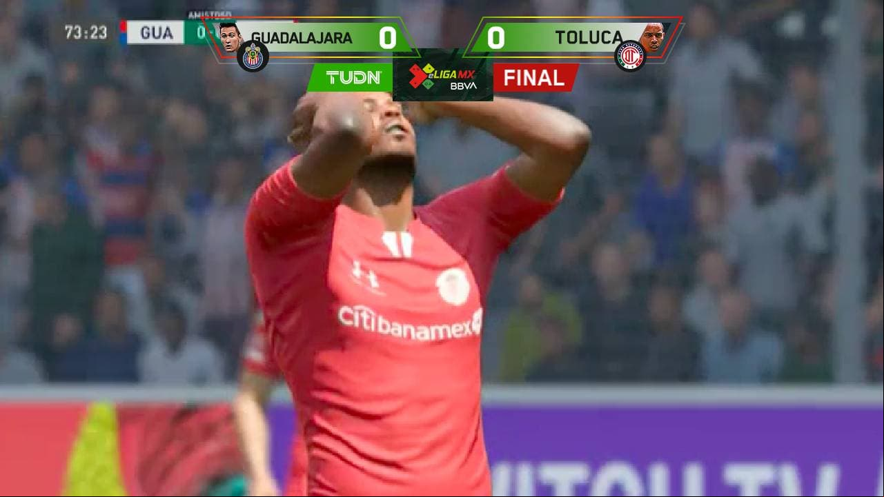 Con Gudiño figura dentro y fuera, Chivas empató con Toluca

