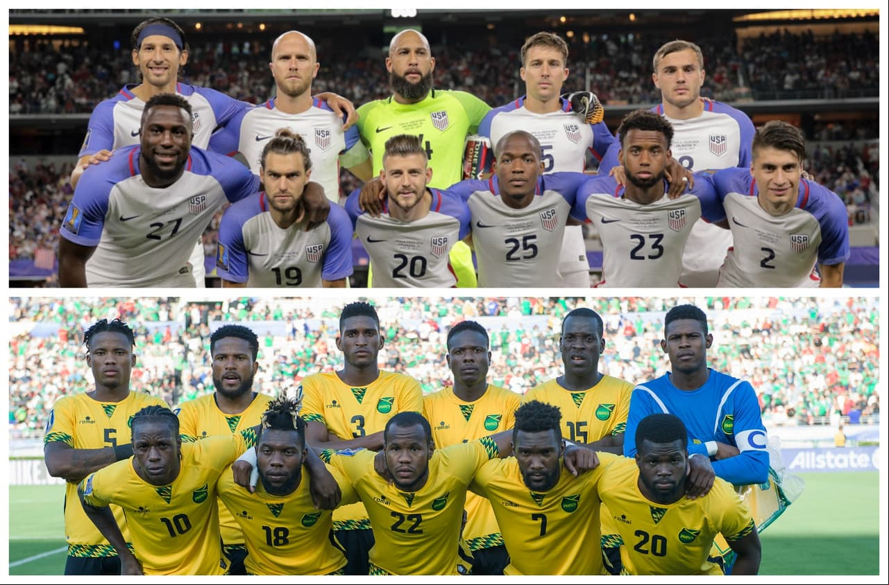 El plantel completo de los Estados Unidos tiene un valor de 38,6 millones de dólares, mientras que el de Jamaica vale 7,3 millones de dólares. Acá te presentamos los 10 jugadores más costosos de cada equipo.