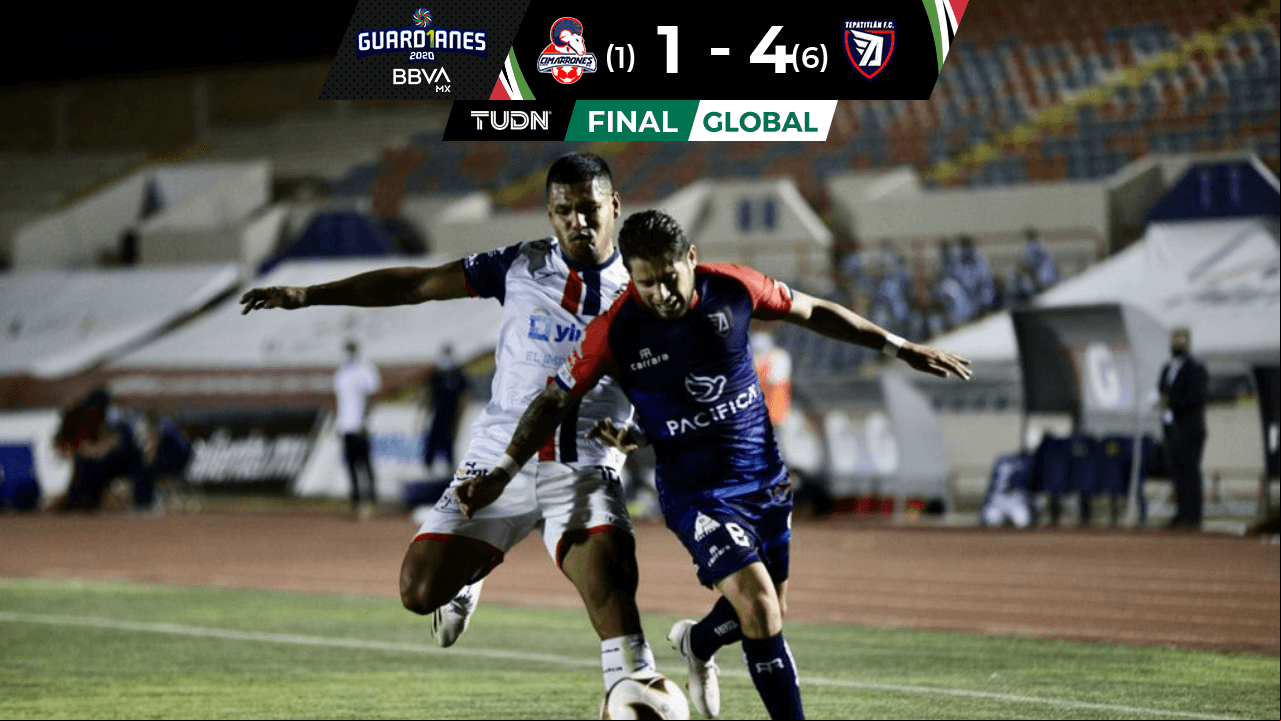 Cimarrones 1-4 Tepatitlán, Liga BBVA Expansión MX