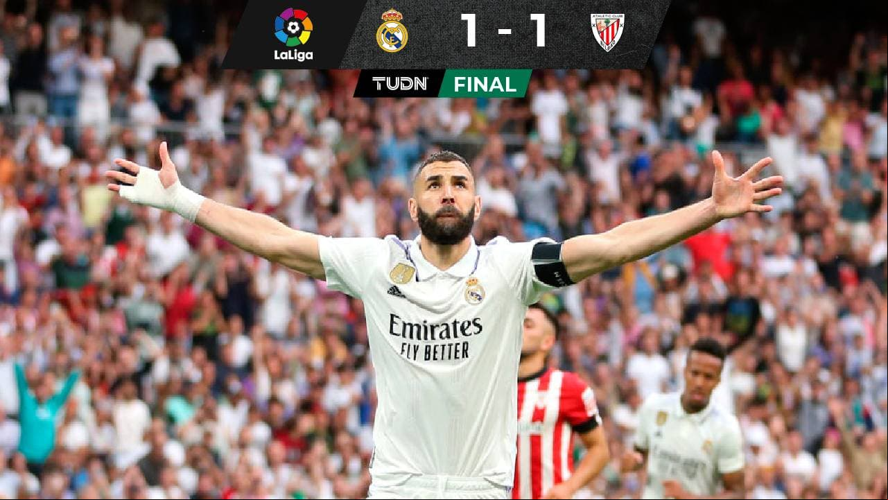 Karim Benzema se despidió del Real Madrid con el gol ante el Athletic