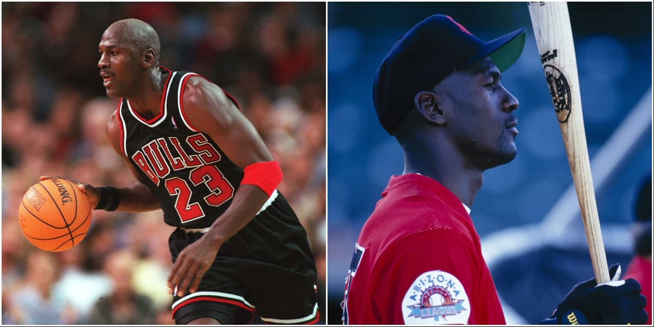 El seis veces el jugador más valioso jugó para los Chicago White Sox en 1994, al igual con los Barons de Birmingham y con Scotdale Scoprions. Su éxito no fue el mismo en el béisbol, pero probó ya que desde niño había practicado este deporte.