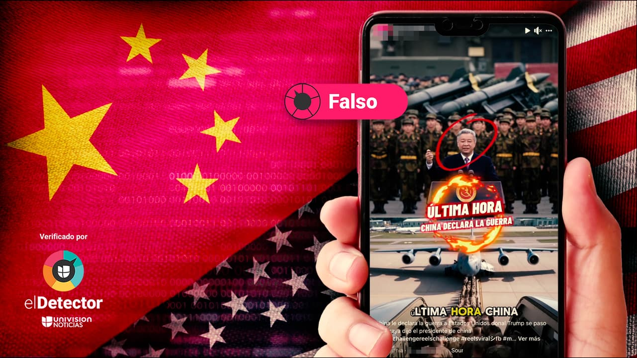 Es falso que el presidente de China haya declarado la guerra a EEUU y esté movilizando tropas: esa es una desinformación que circula en redes