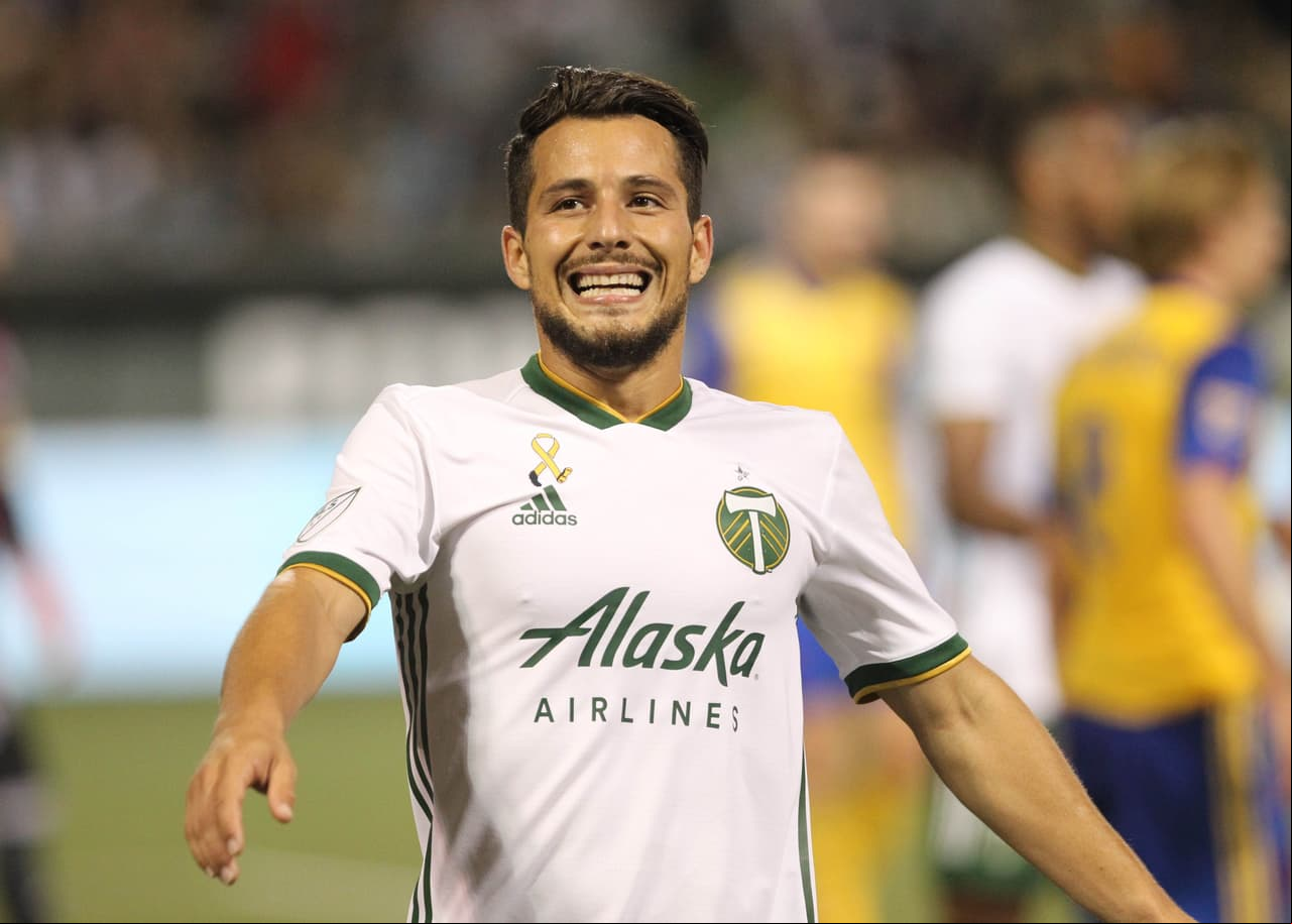 Dos goles de Sebastián Blanco contribuyeron al triunfo 4-1 de Portland Timbers como visitantes sobre Real Salt Lake. Una victoria que dejó a 'los Leñadores' a un paso de la clasificación a postemporada. (USA Today Images)