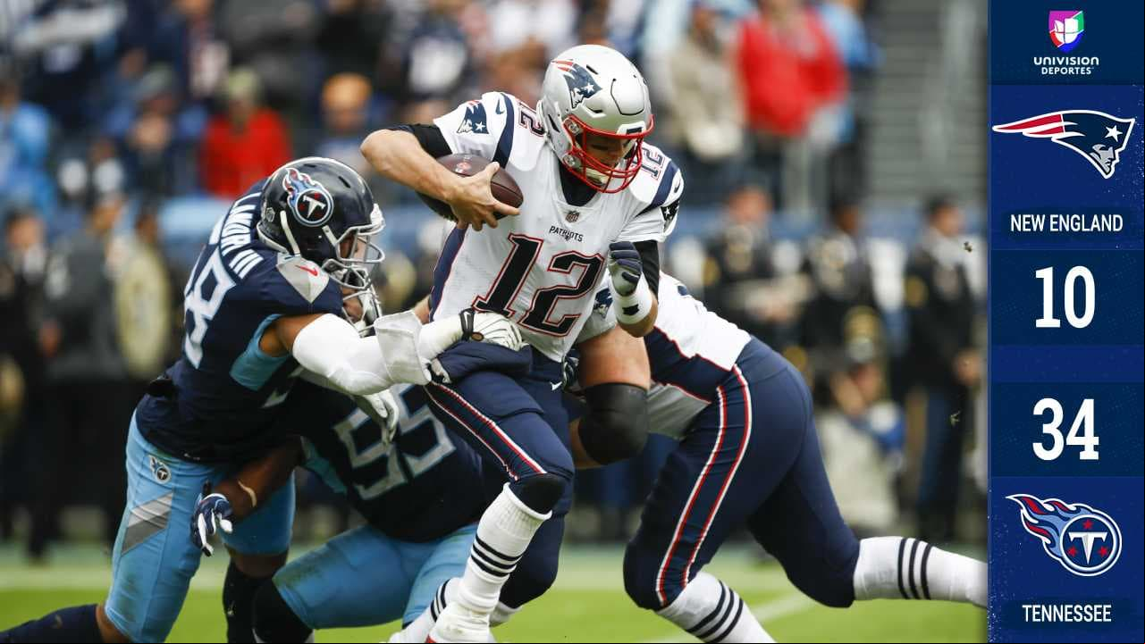 Titans se vengan de los Patriots y ponen fin a su racha ganadora