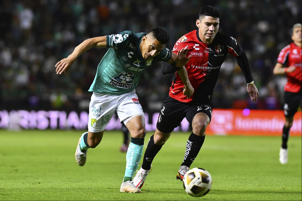 La fiera estuvo en deventaja en dos ocasiones y los goles de Ángel Mena y Victor Dávila le dan la remontada 3-2 sobre el Atlas en la ida de la final del futbol mexicano.