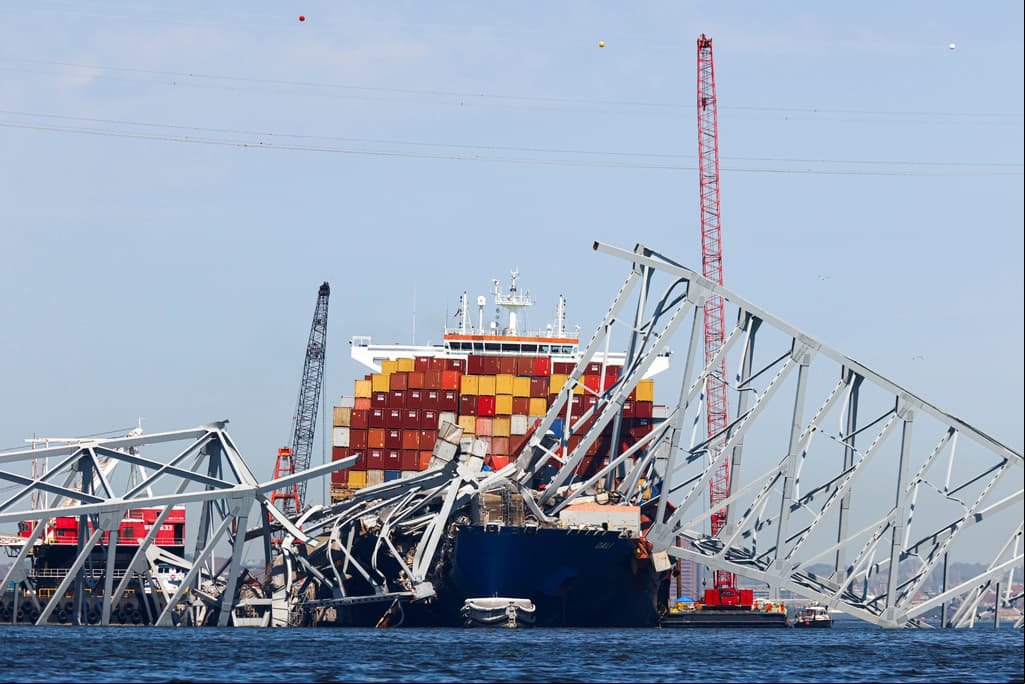 Recuperan el cuerpo de una cuarta víctima del colapso del puente Francis Scott Key en Baltimore
