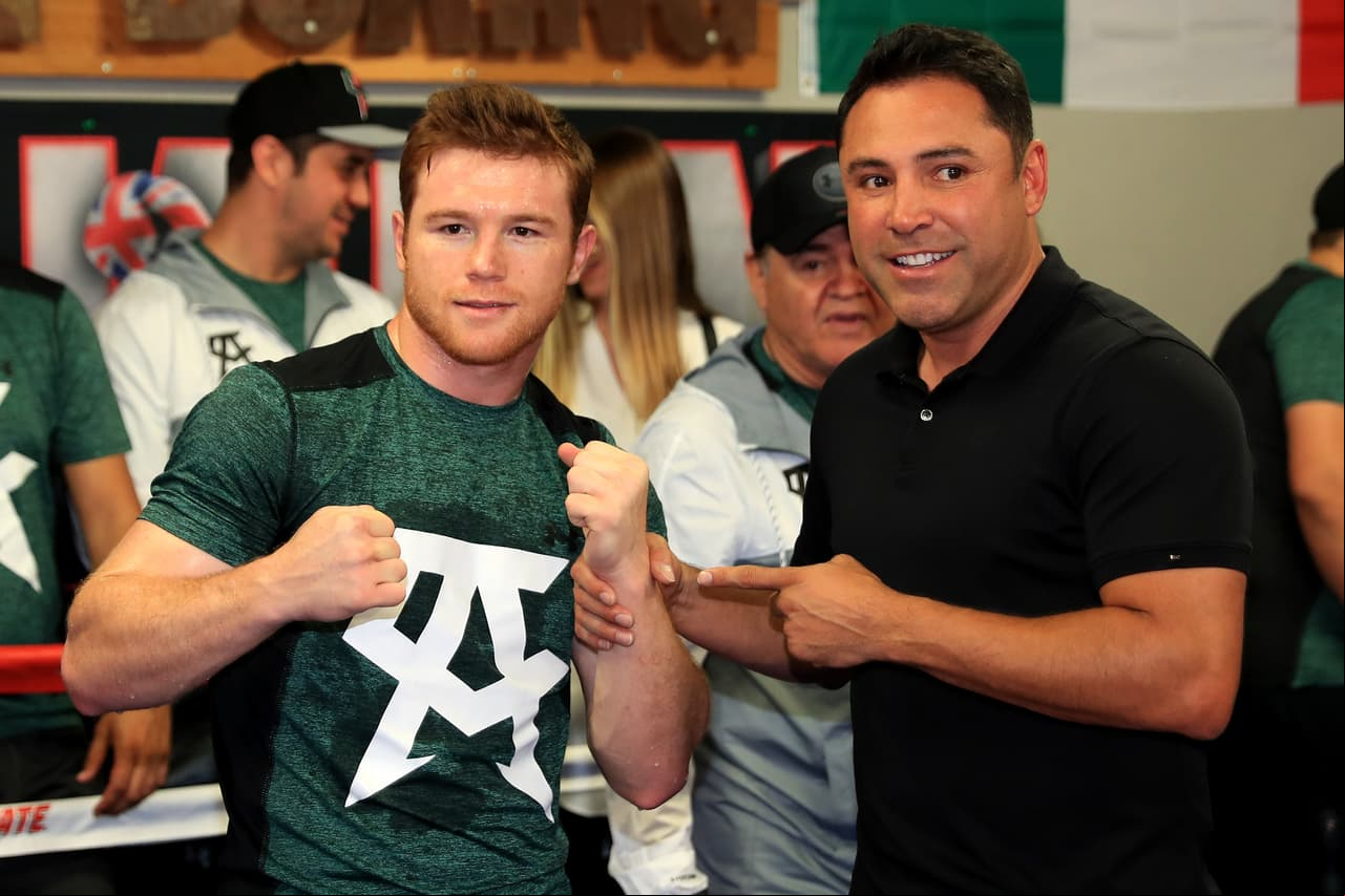 De la Hoya: "Suerte, Canelo, aunque hables basura te apoyo"