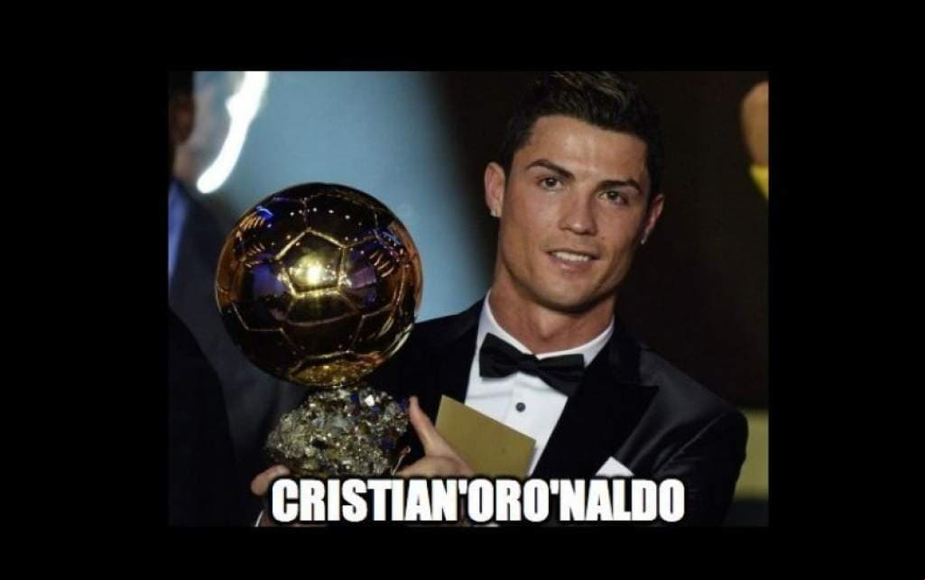 Memes ronaldo balon de oro