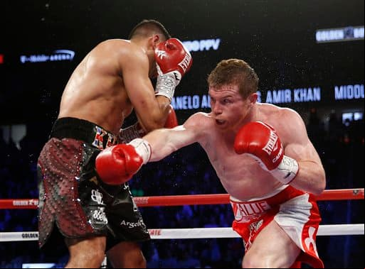 Saúl 'Canelo' Álvarez aplicó cloroformo puro a Amir Khan y defendió con éxito el cinturón medio del Consejo Mundial de Boxeo. El mexicano noqueó al británico en seis rounds en la T-Mobile de Las Vegas.